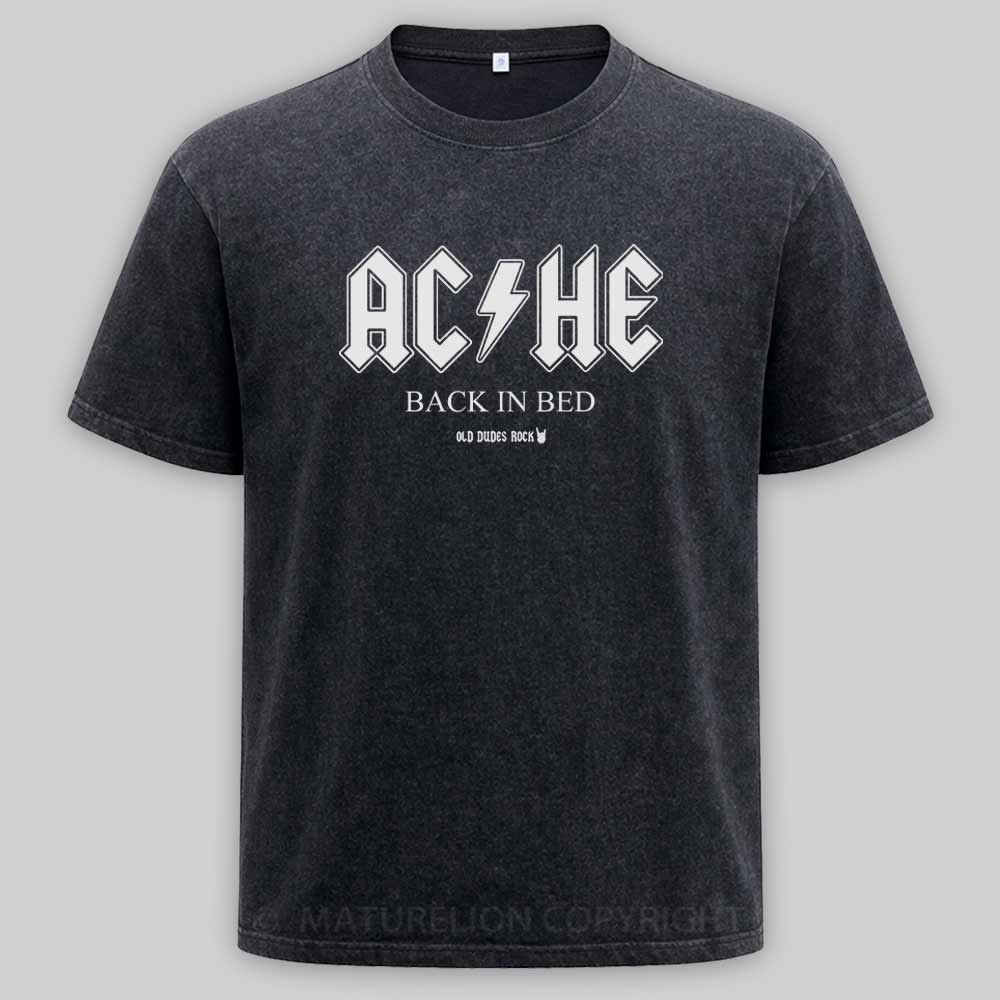 Maturelion ACHE - Back In Bed Washed T-shirt
