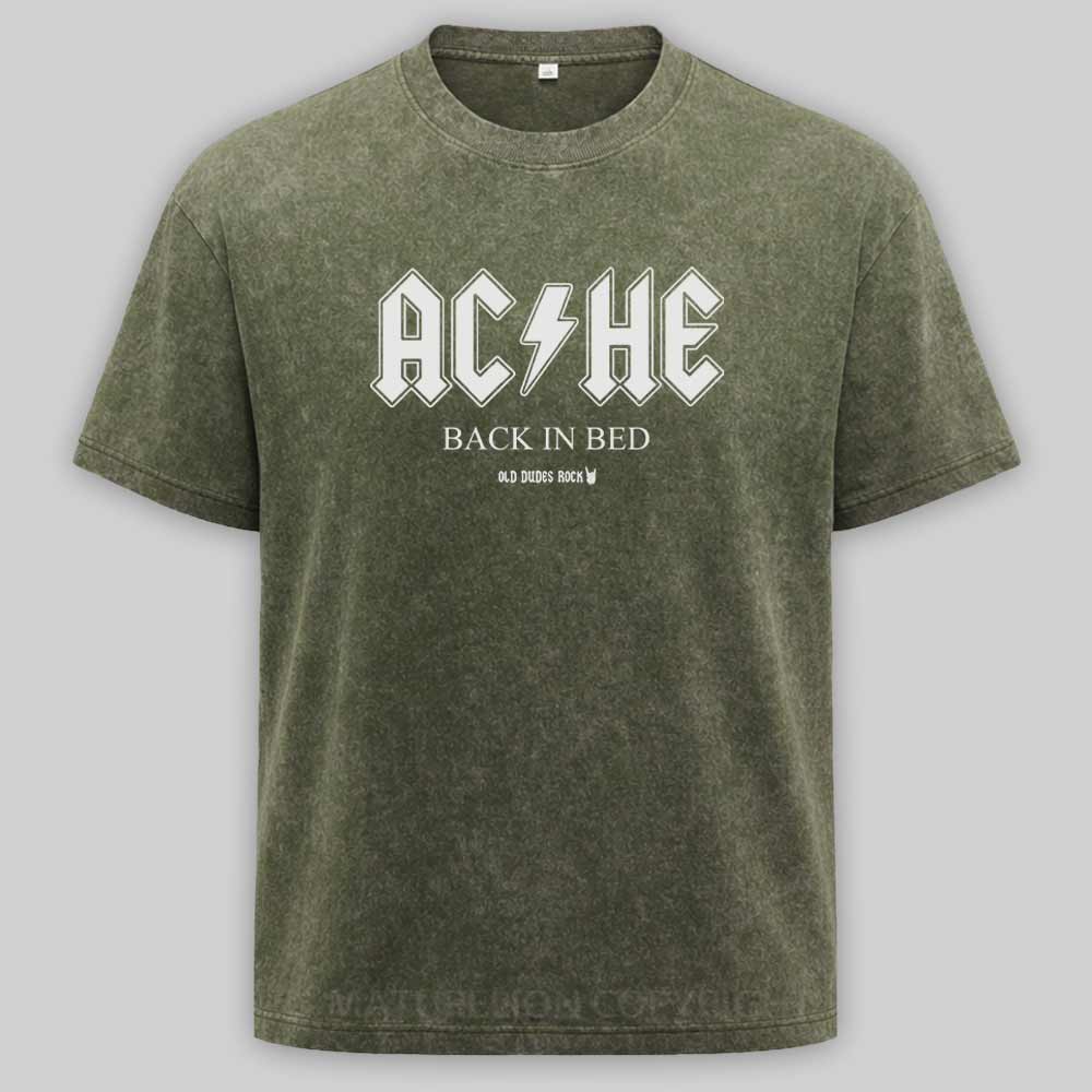 Maturelion ACHE - Back In Bed Washed T-shirt