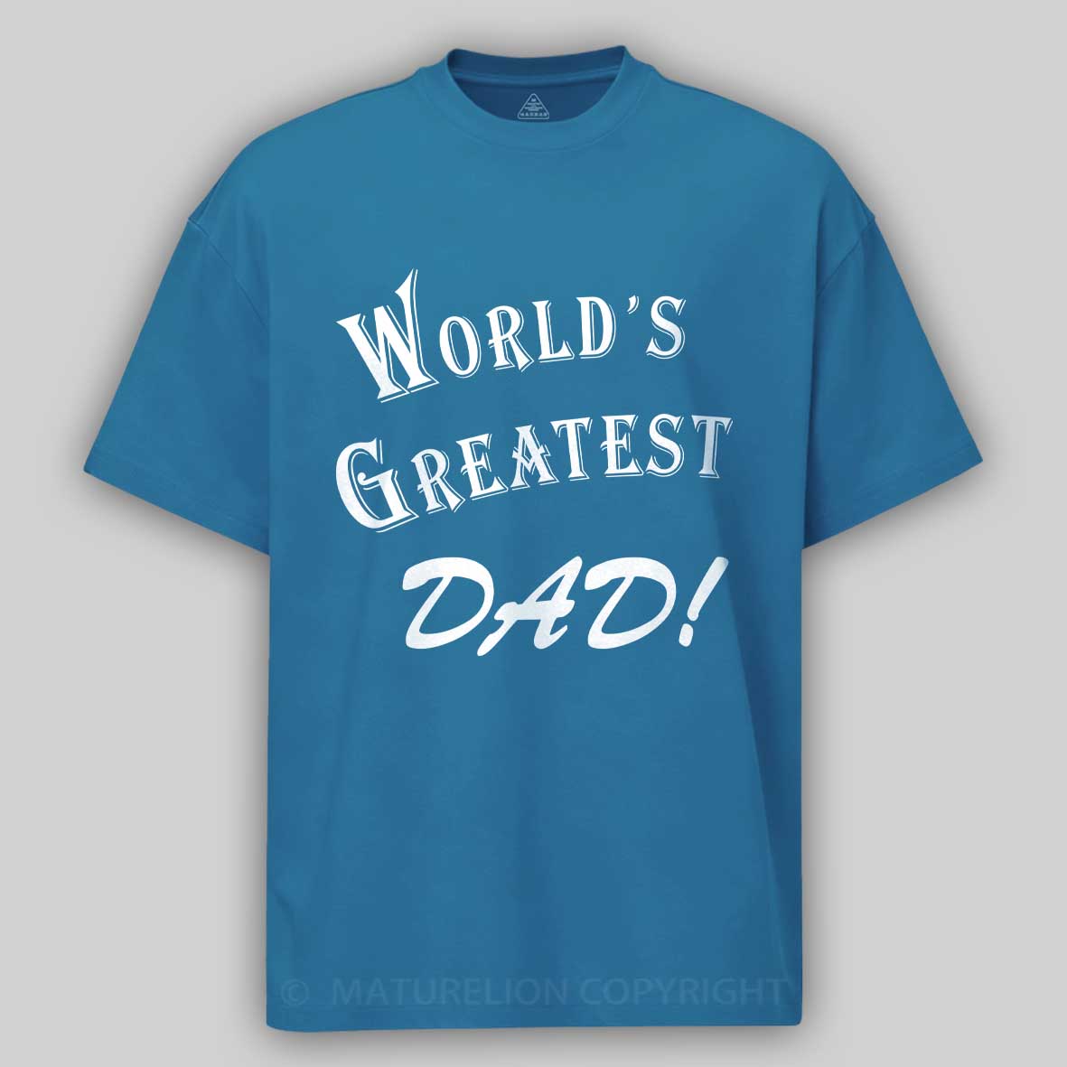 Maturelion Men's T-Shirt World's Greatest Dad Cotton T-Shirt