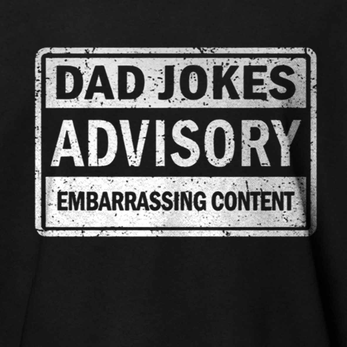 Maturelion Dad Jokes Advisory Cotton T-shirt