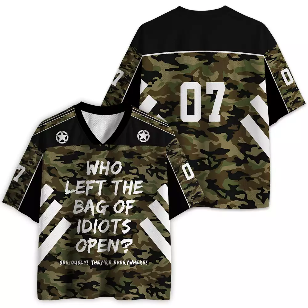 Maturelion Who Left The Bag Of Idiots Open ? Mesh Jersey