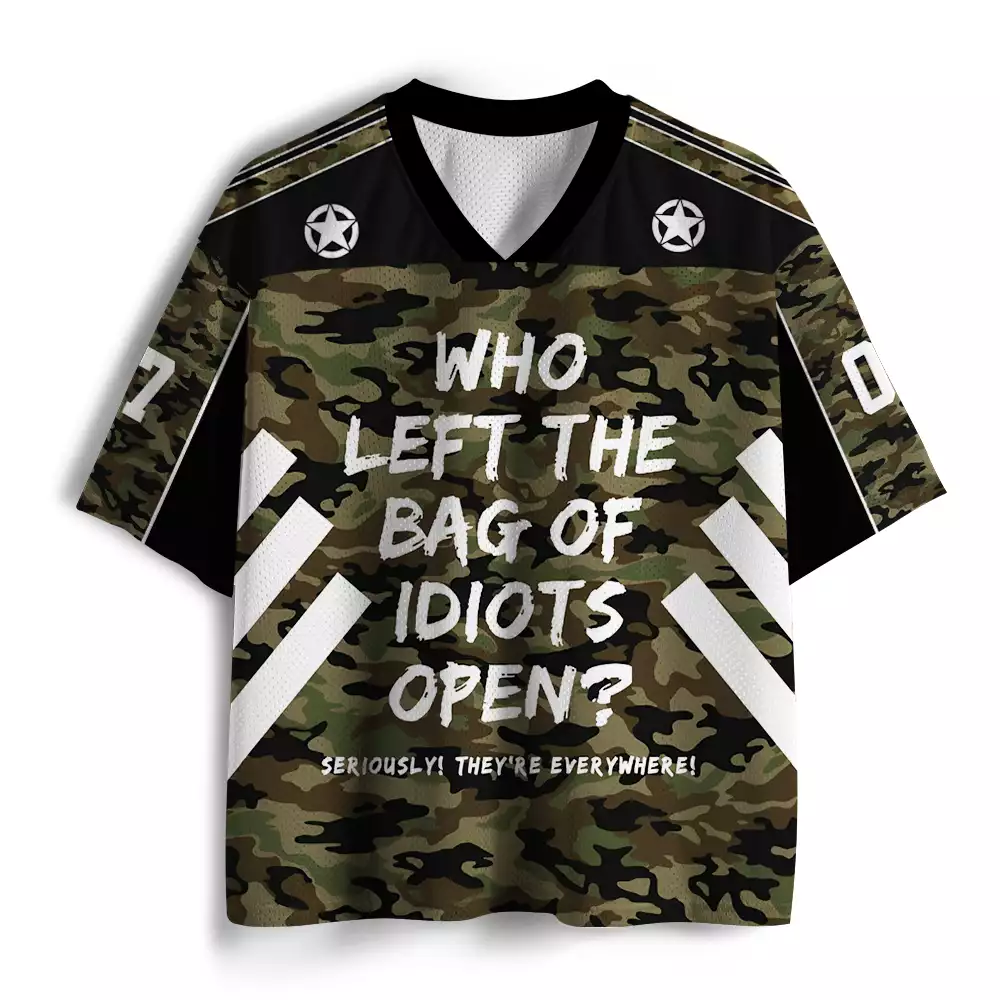 Maturelion Who Left The Bag Of Idiots Open ? Mesh Jersey