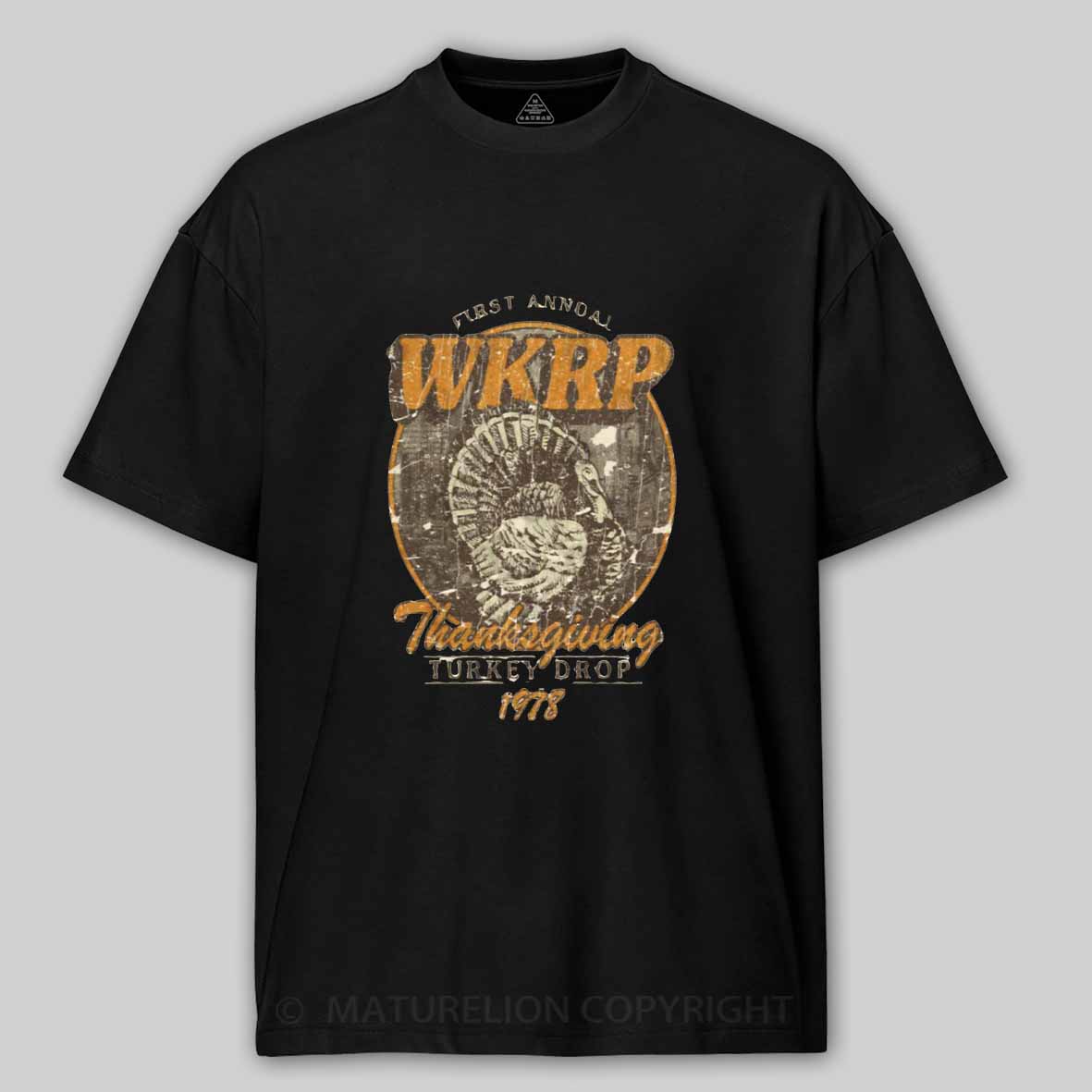 Maturelion WKRP Turkey Drop 1978 Cotton T-shirt