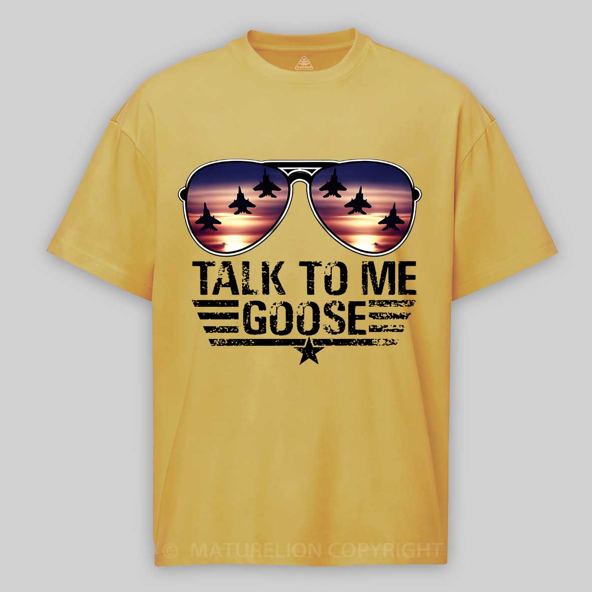 Maturelion Talk to me Goose  Cotton T-shirt