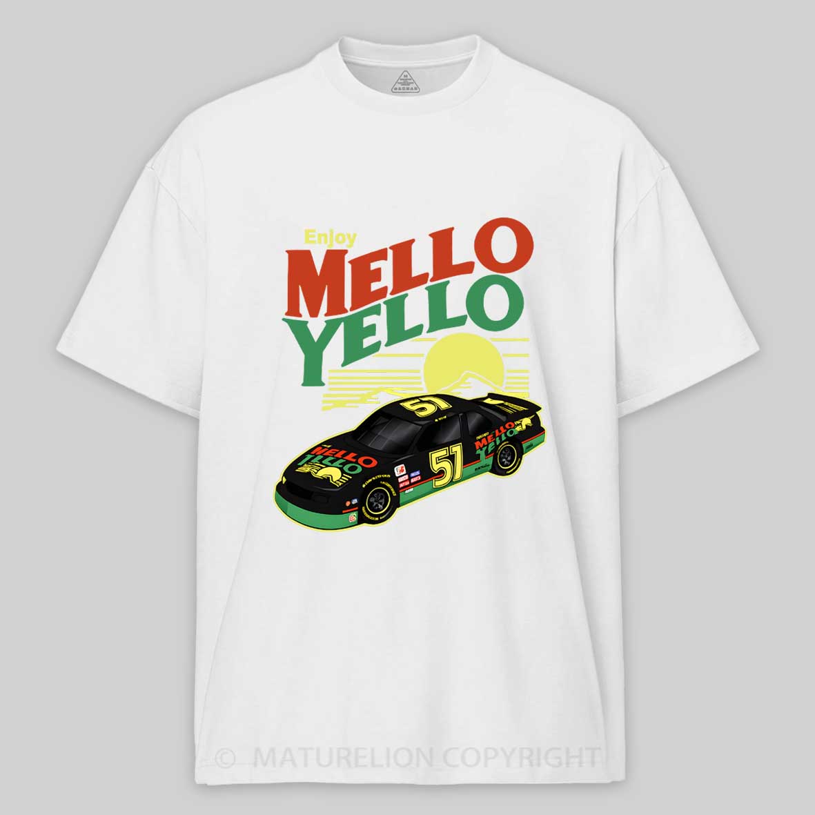 Maturelion Cole Trickle Mello Yello Car Cotton T-shirt