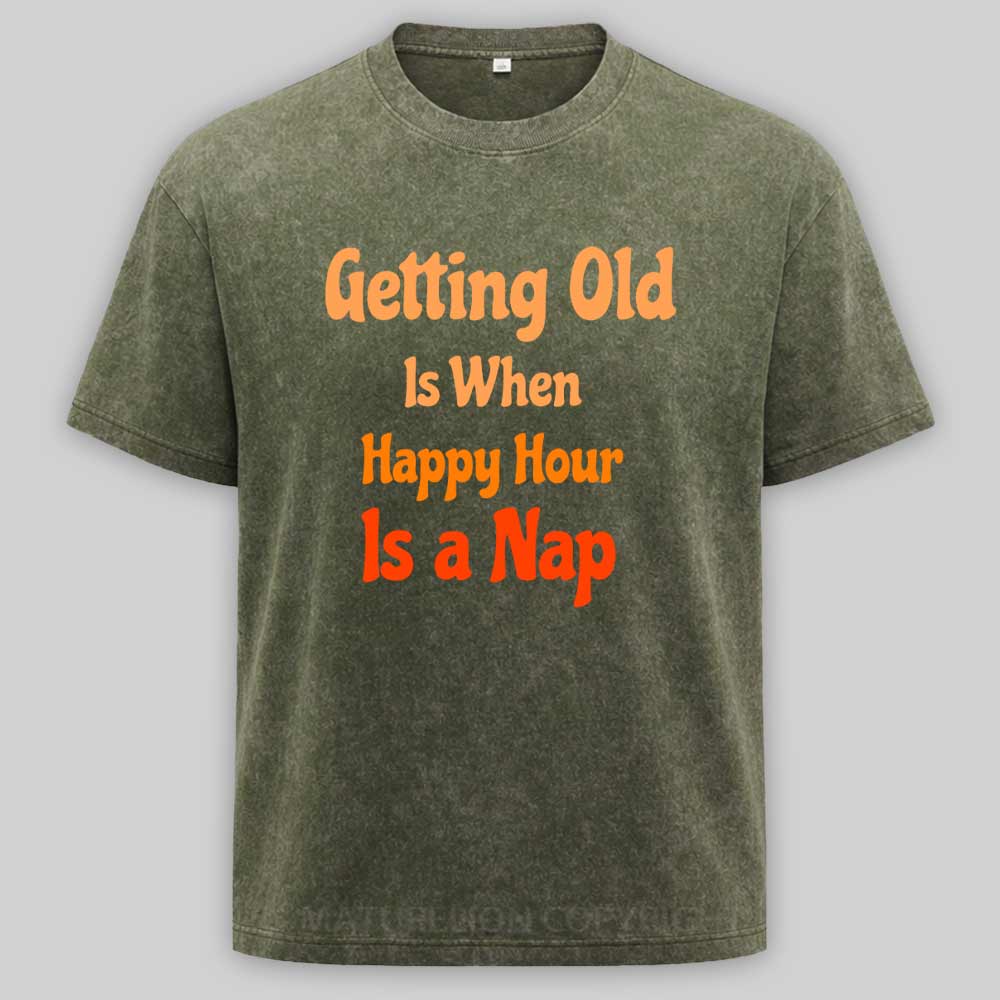 Maturelion Getting Old Washed T-shirt