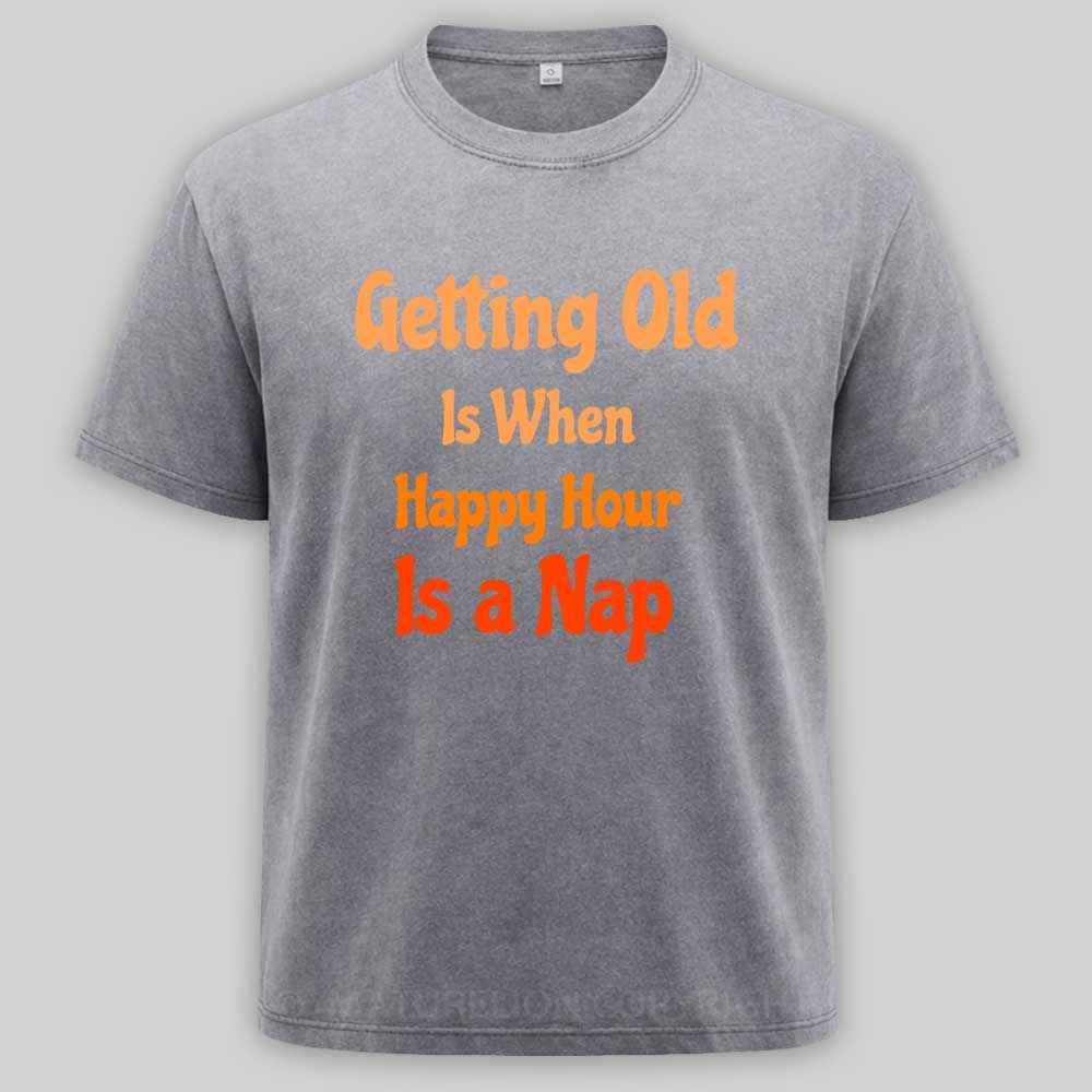 Maturelion Getting Old Washed T-shirt