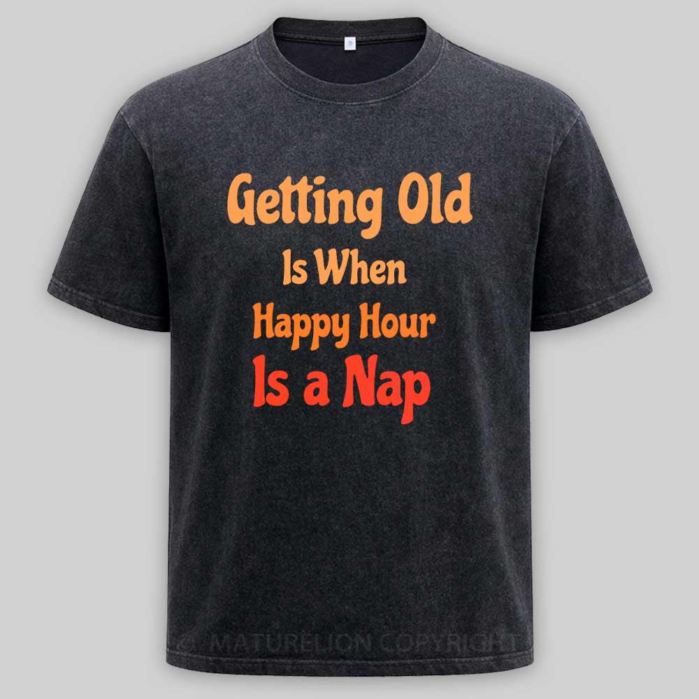 Maturelion Getting Old Washed T-shirt