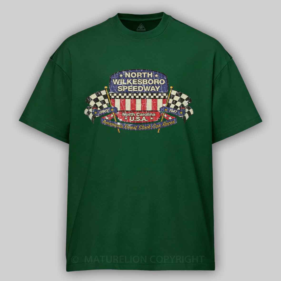 Maturelion North Wilkesboro Speedway 1947 Cotton T-shirt
