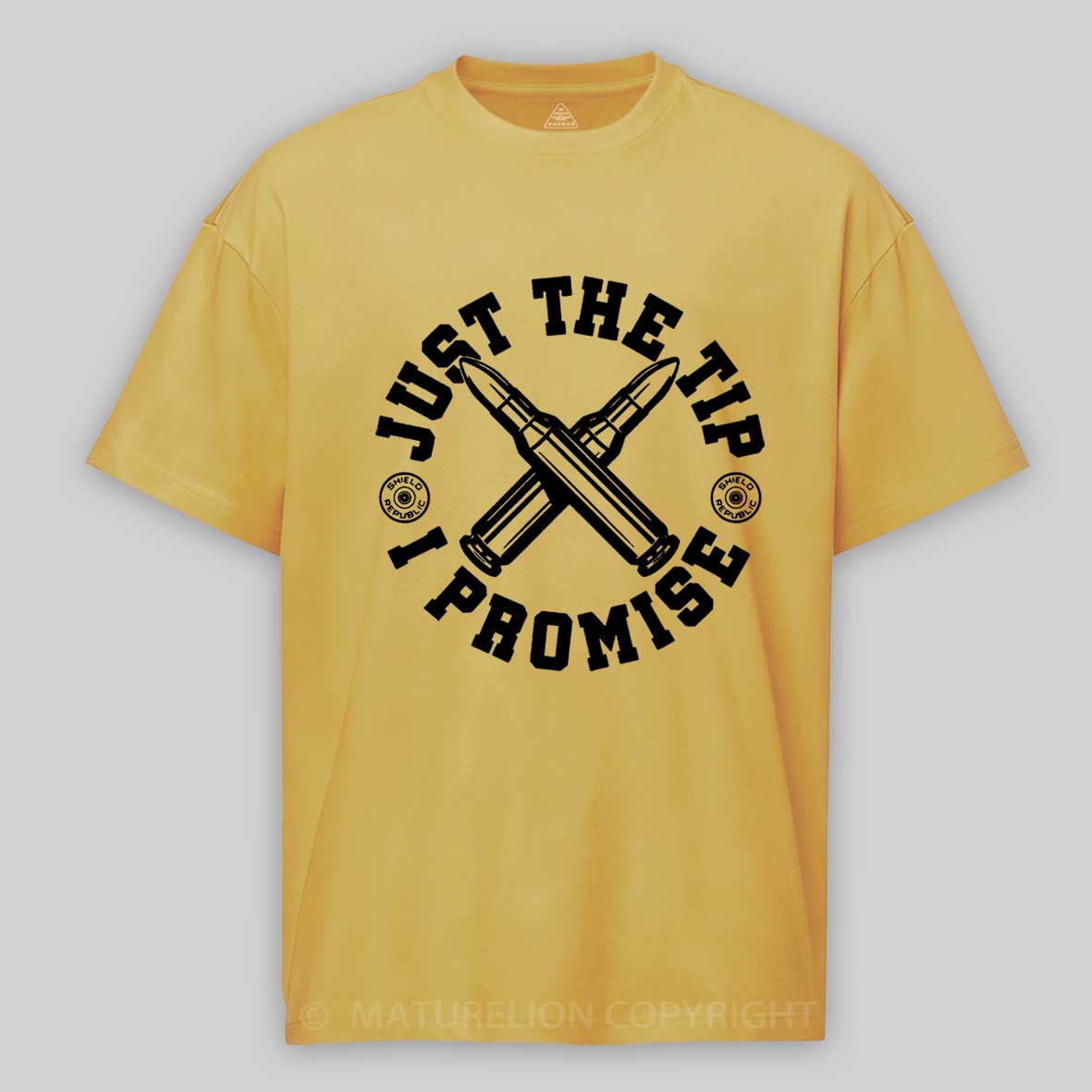 Maturelion Men's T-shirt Just the Tip I Promise Cotton T-shirt