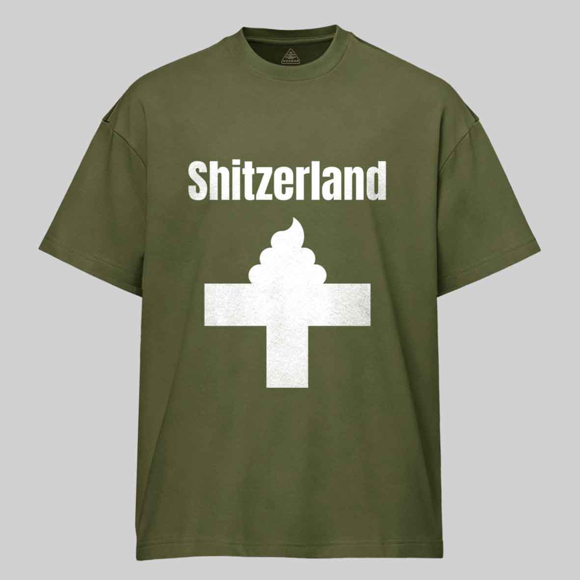 Maturelion Shitzerland Dad Joke Pun Cotton T-shirt