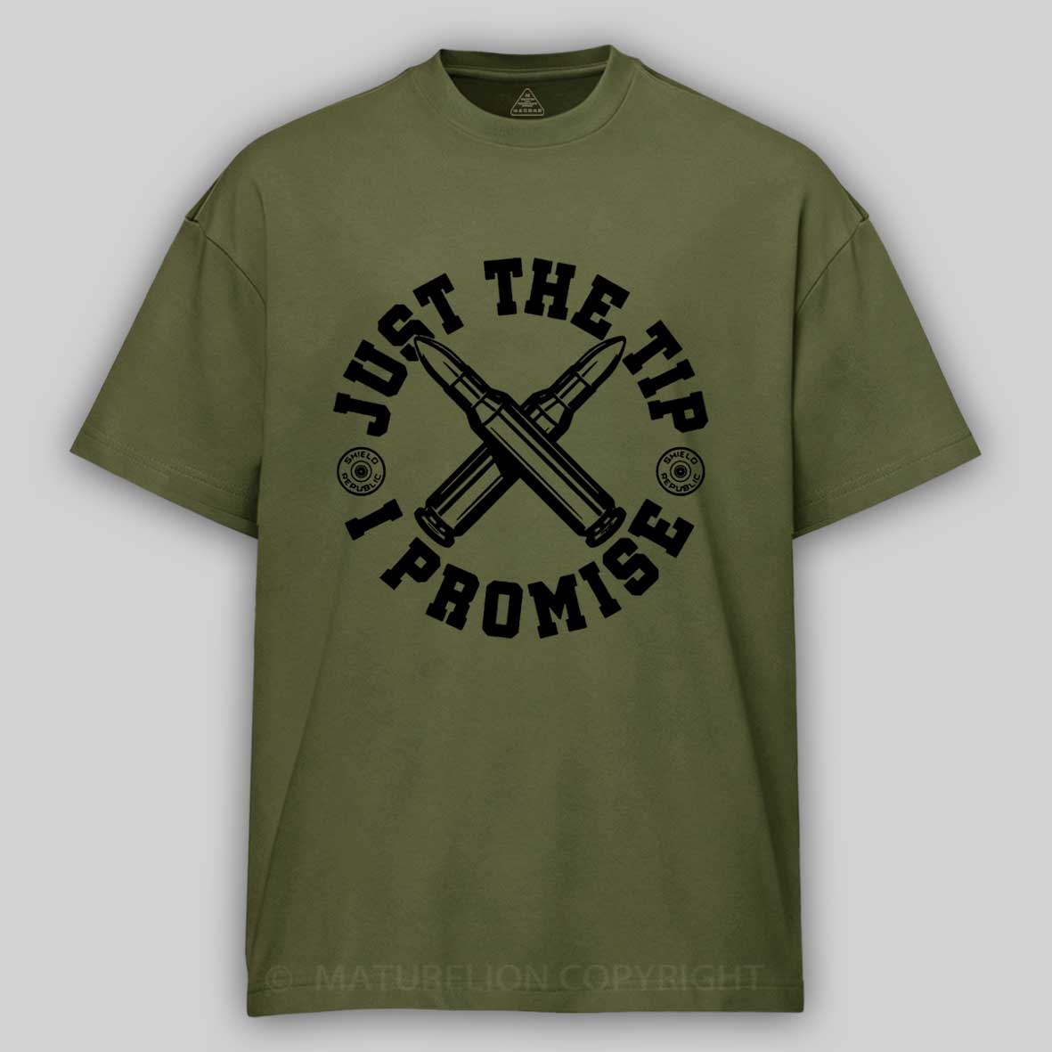 Maturelion Men's T-shirt Just the Tip I Promise Cotton T-shirt