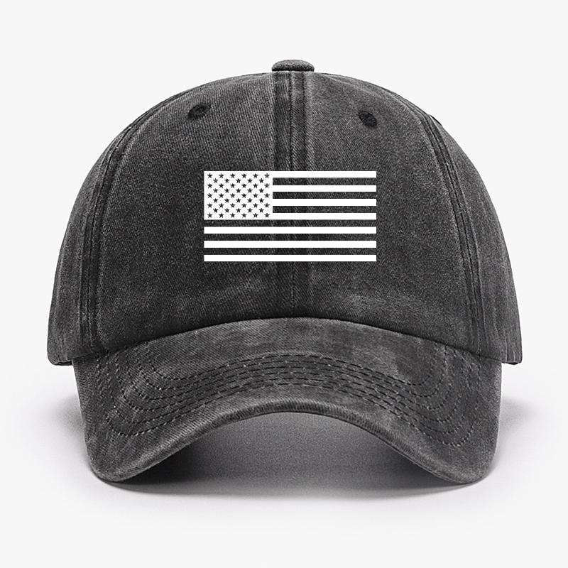 Classic American Flag Print For Men Cap-Maturelion
