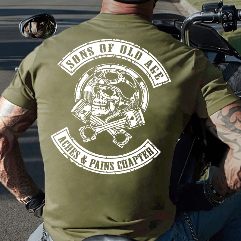 Sons Of Old Age Aches And Pain Chapter Cotton T-shirt (Free Customization)