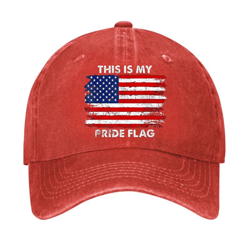 This Is My Pride Flag USA Flag Print Cap-Maturelion