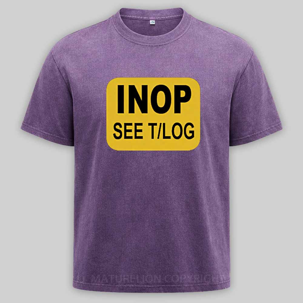 Maturelion INOP SEE T/LOG Washed T-shirt