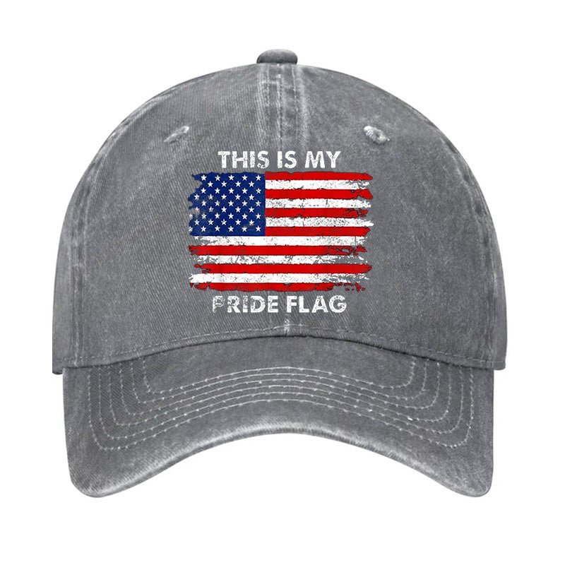 This Is My Pride Flag USA Flag Print Cap-Maturelion