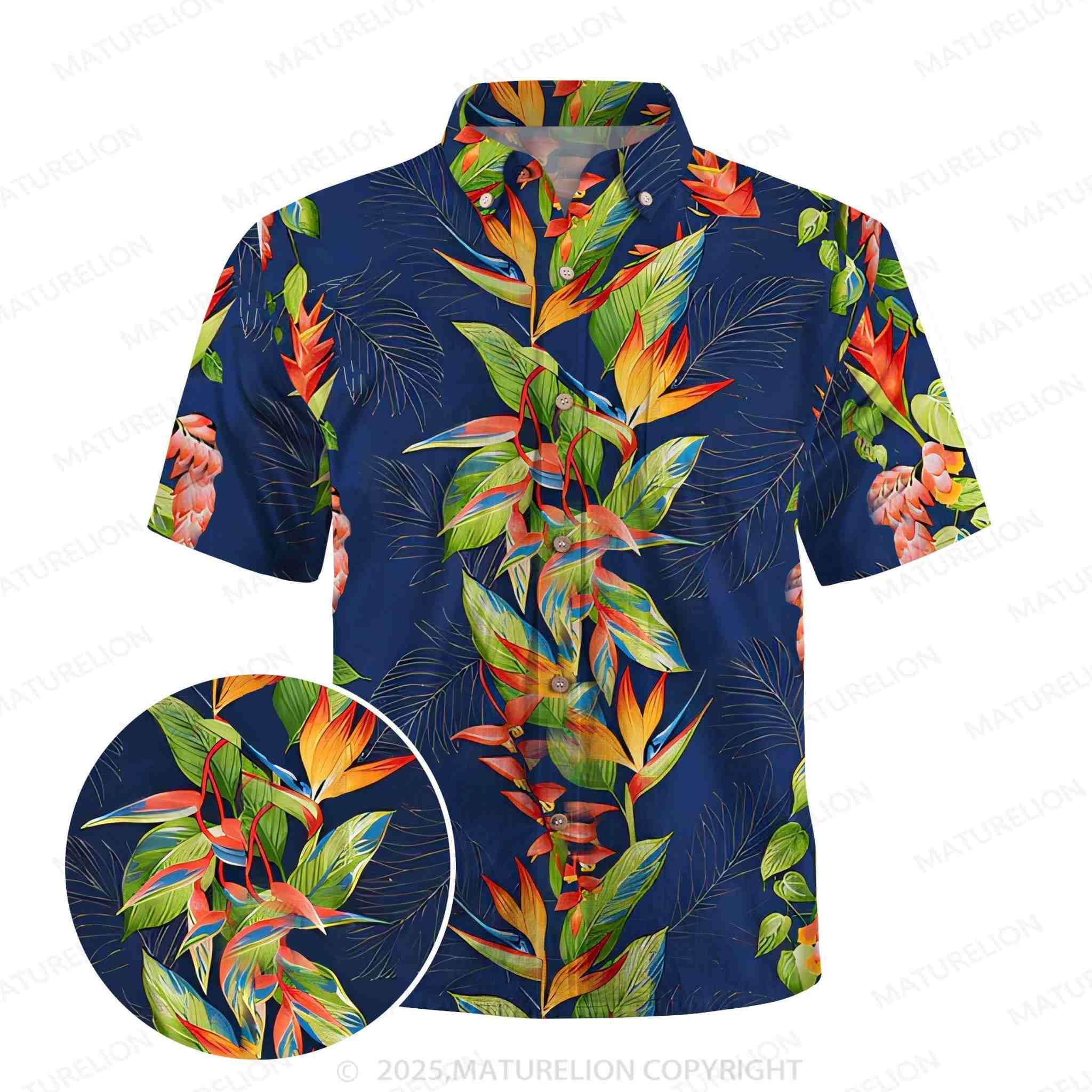 Maturelion Bird of Paradise Hawaii Shirt Sale-Maturelion