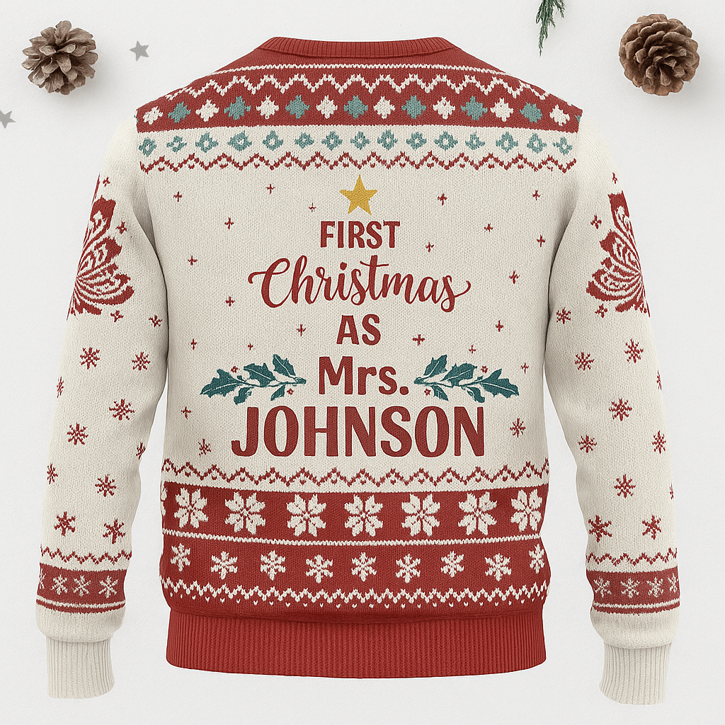 Maturelion Squatching Through The Snow Ugly Christmas Sweater