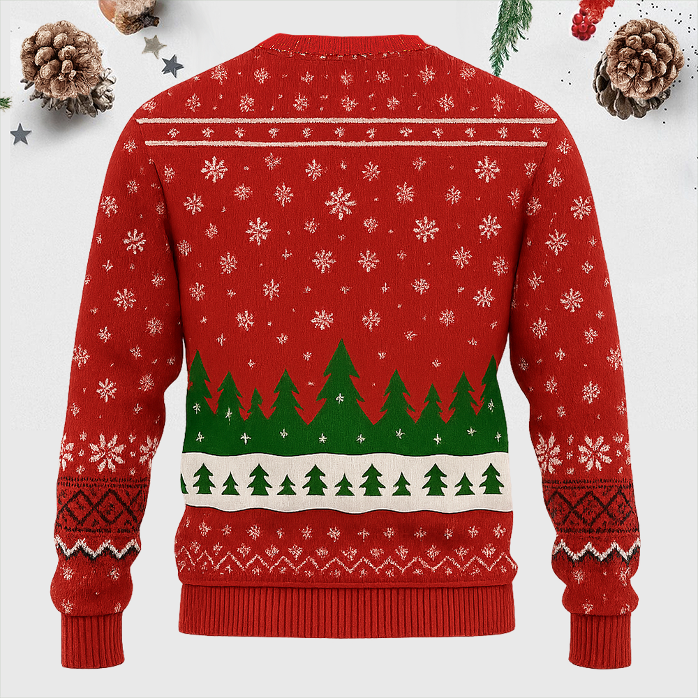 Maturelion Soft Graphic Funny Christmas Ugly Sweater