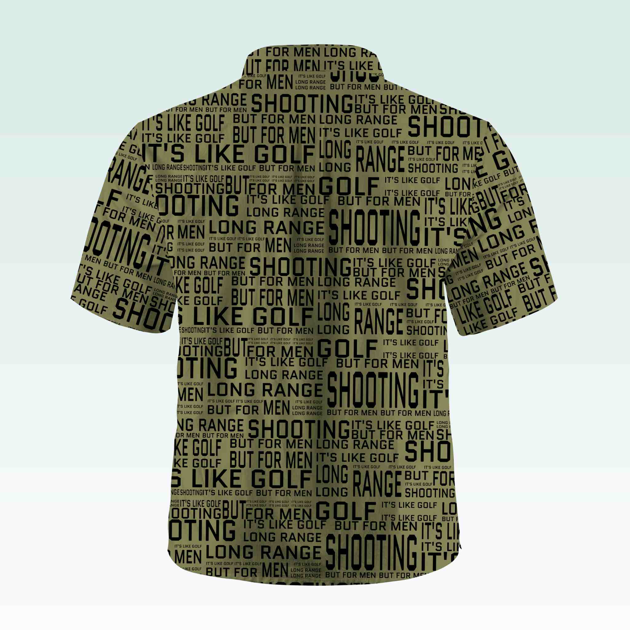 Maturelion Men's Button Pocket ShirtLong Range Shooting It's Like Golf But For Men Hawaiian Shirt