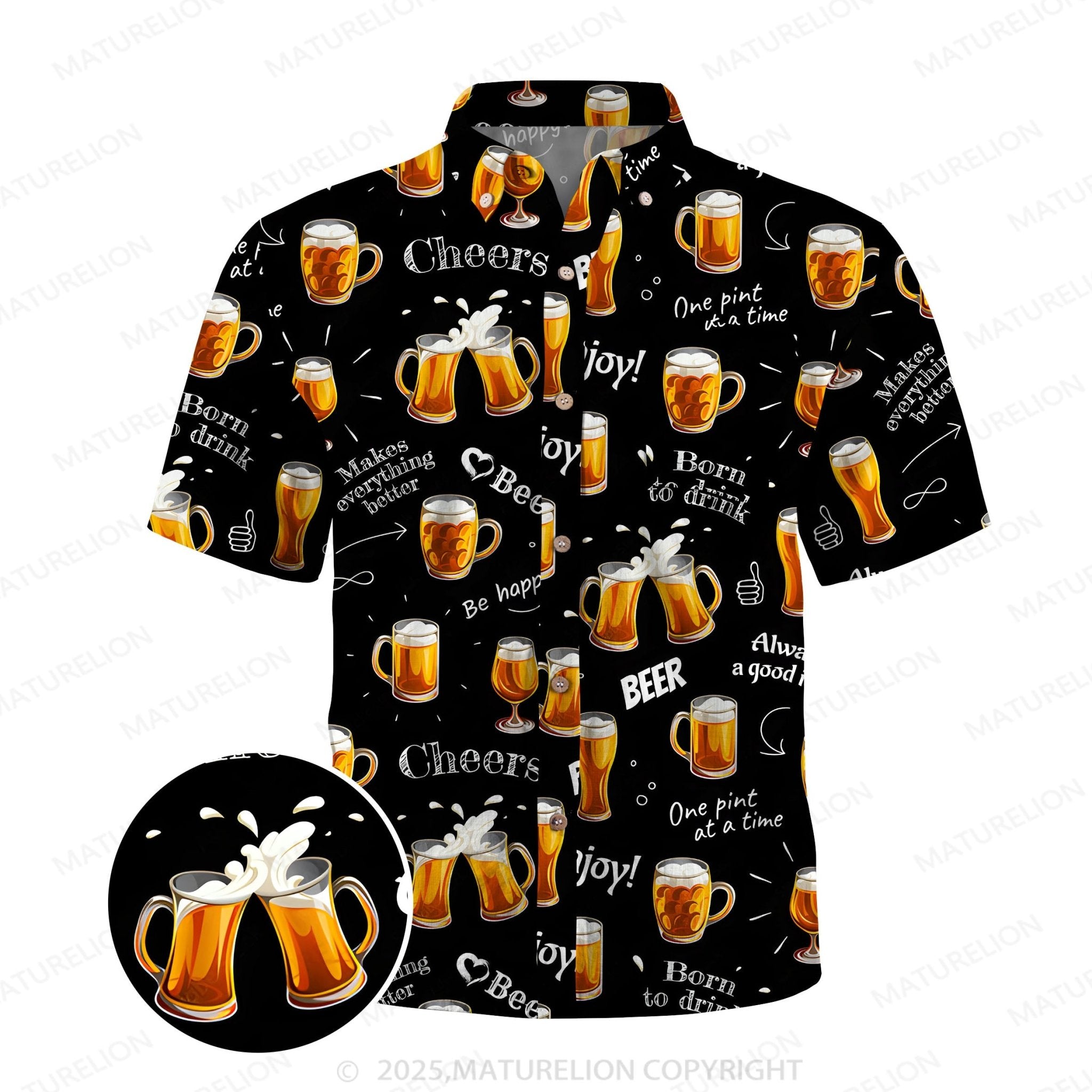 Maturelion Cool Tropics Button Up Shirt