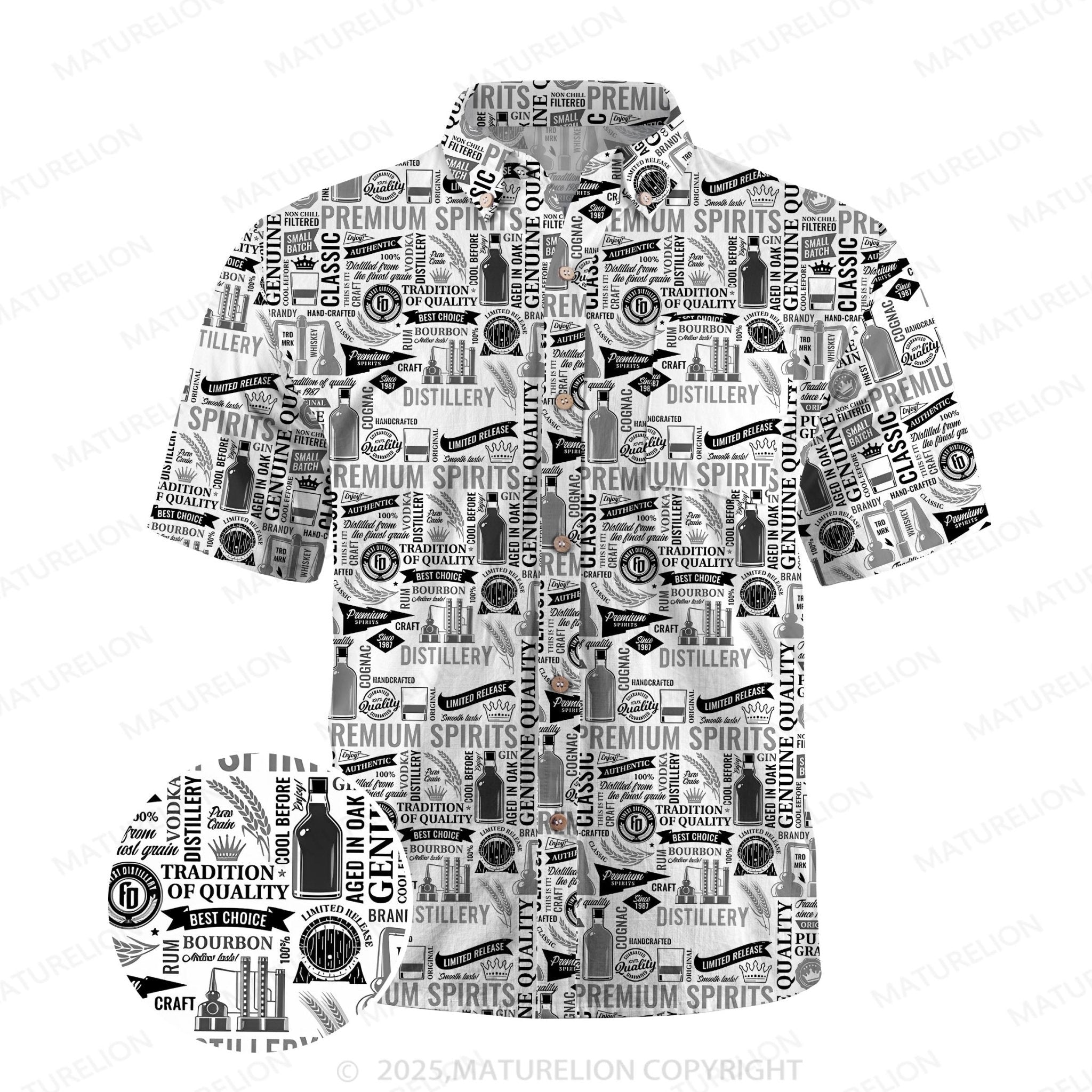 Maturelion Floral Bliss Button Up Shirt