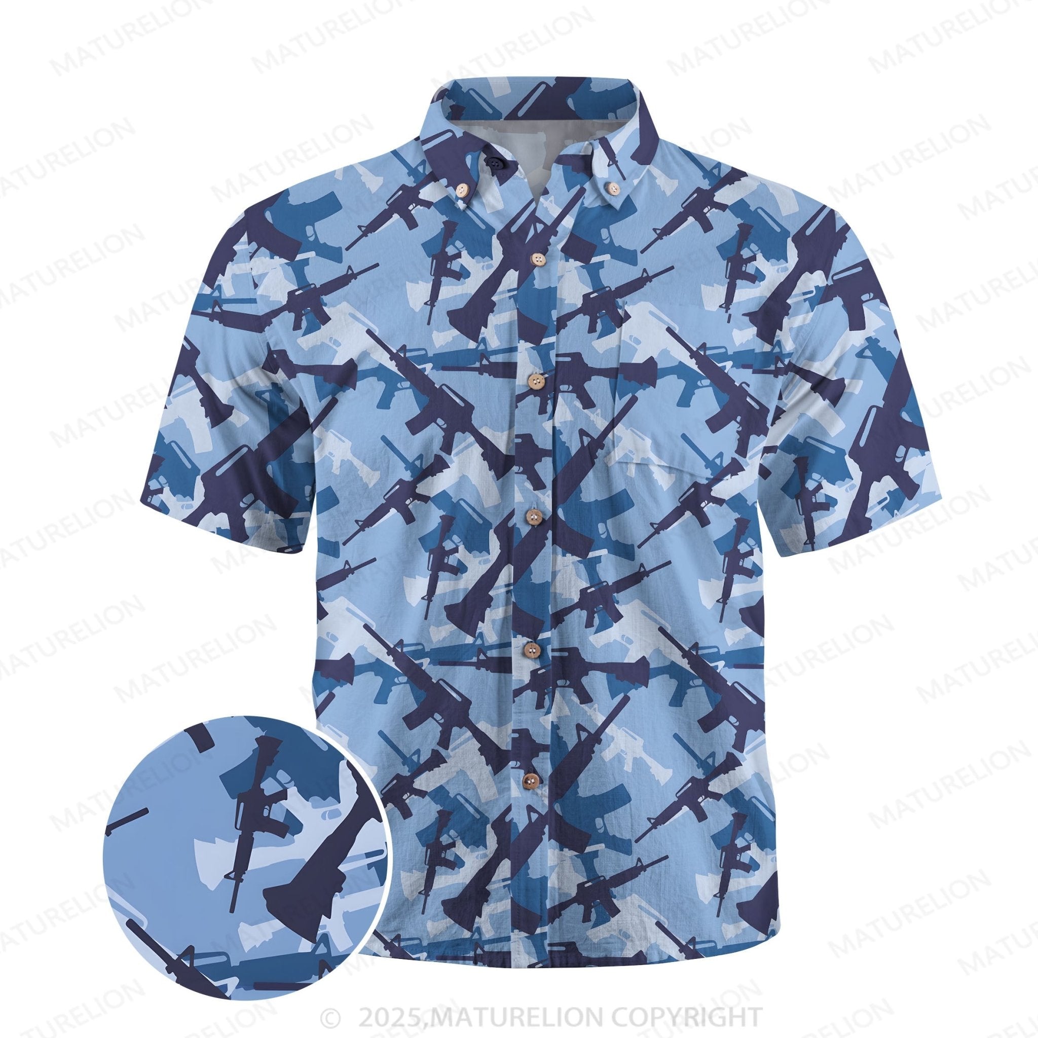Maturelion Island Dream Button Up Shirt