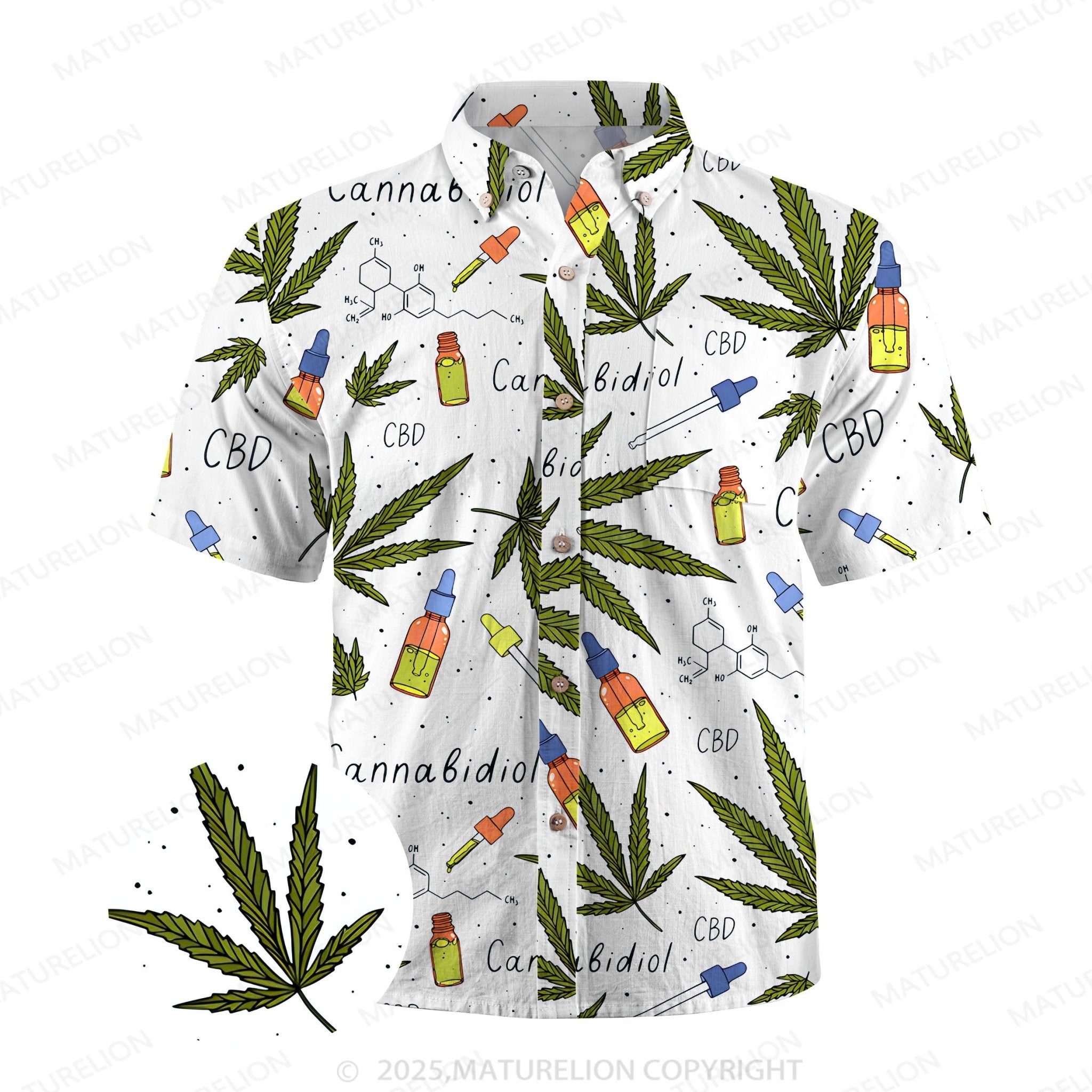 Maturelion Coastal Dream Button Up Shirt