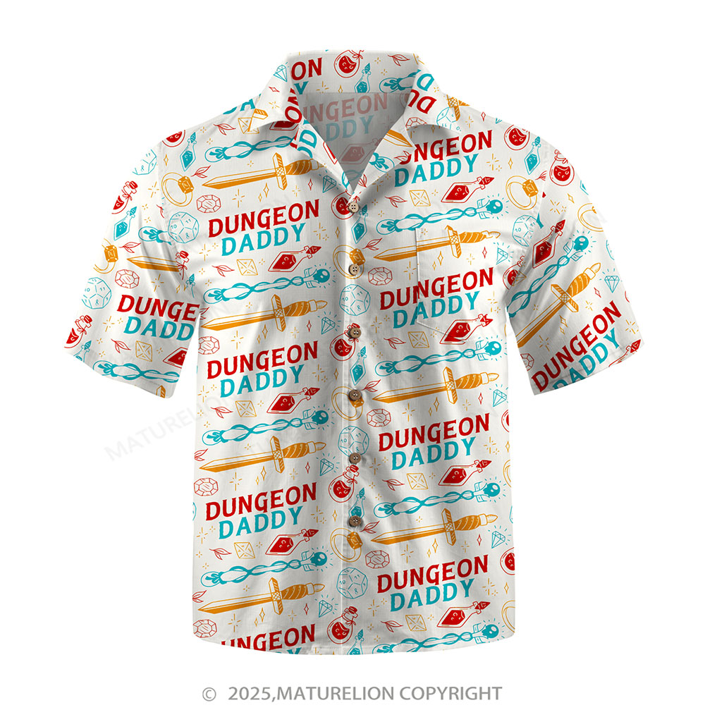 Maturelion Aloha Shirts Dungeon Daddy Design Hawaiian Shirt