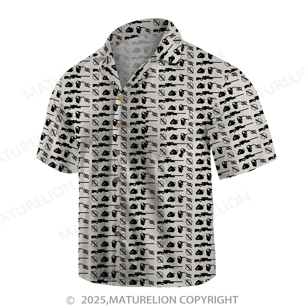 Maturelion Men's Hawaiian Shirt Tiki Bar Hawaiian Shirt