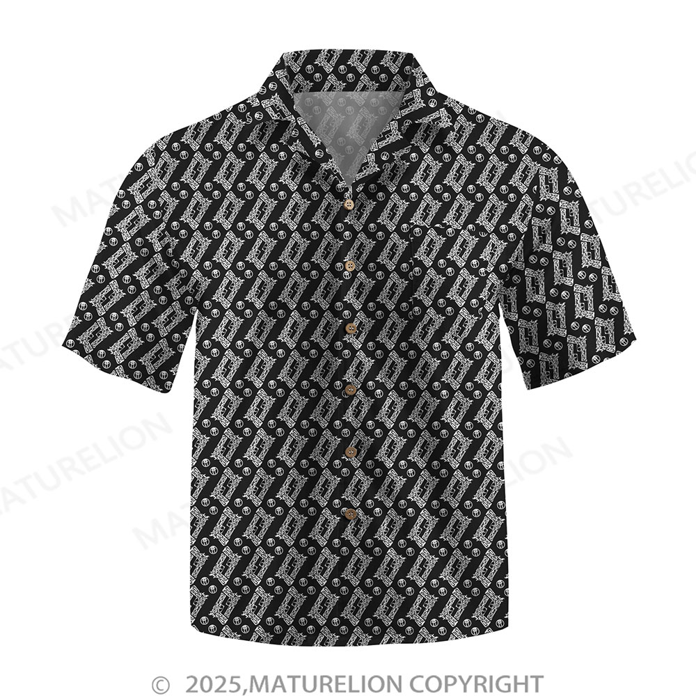 Maturelion Men's Hawaiian Shirt Floral Rush Hawaiian Shirt