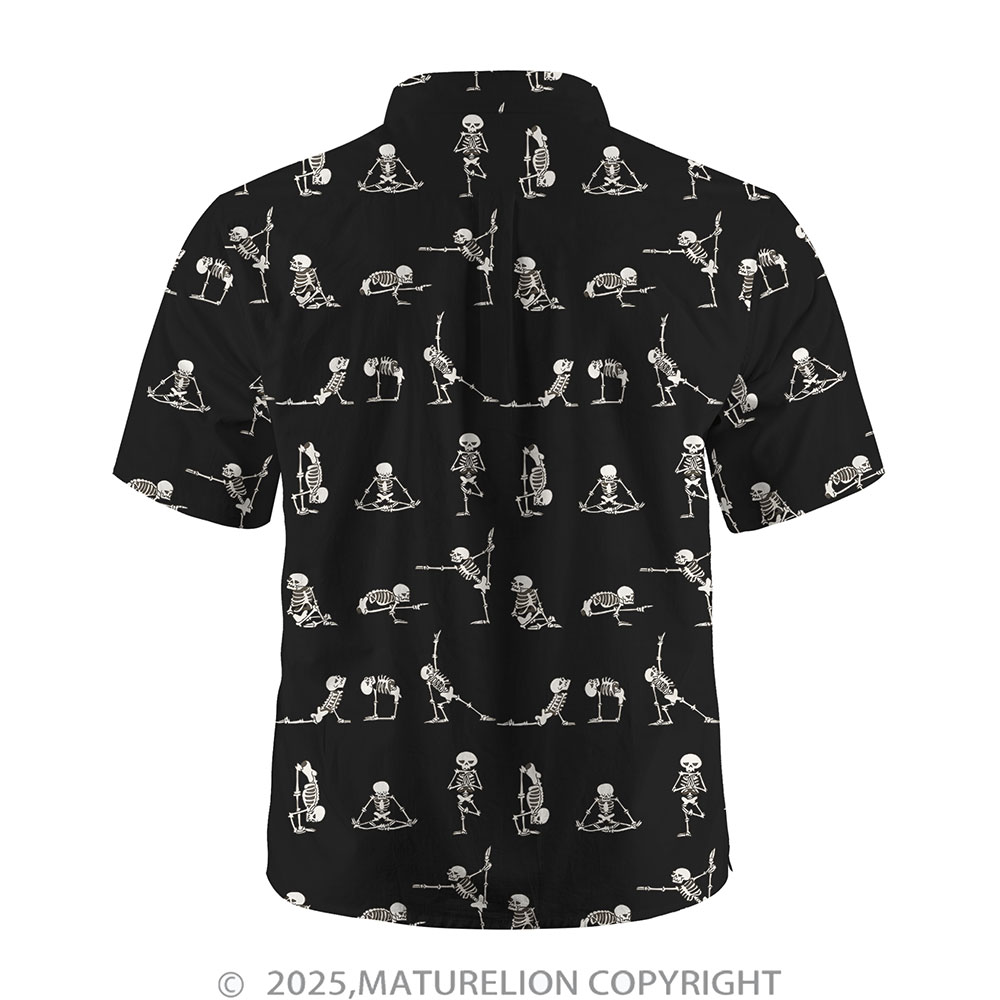 Maturelion Men's Button Pocket ShirtHeat of the Island and Fire of Desire Hawaiian Shirt