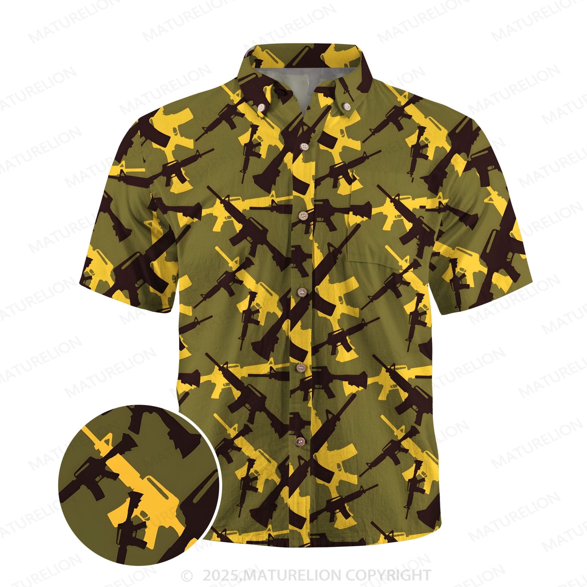 Maturelion Island Dream Button Up Shirt