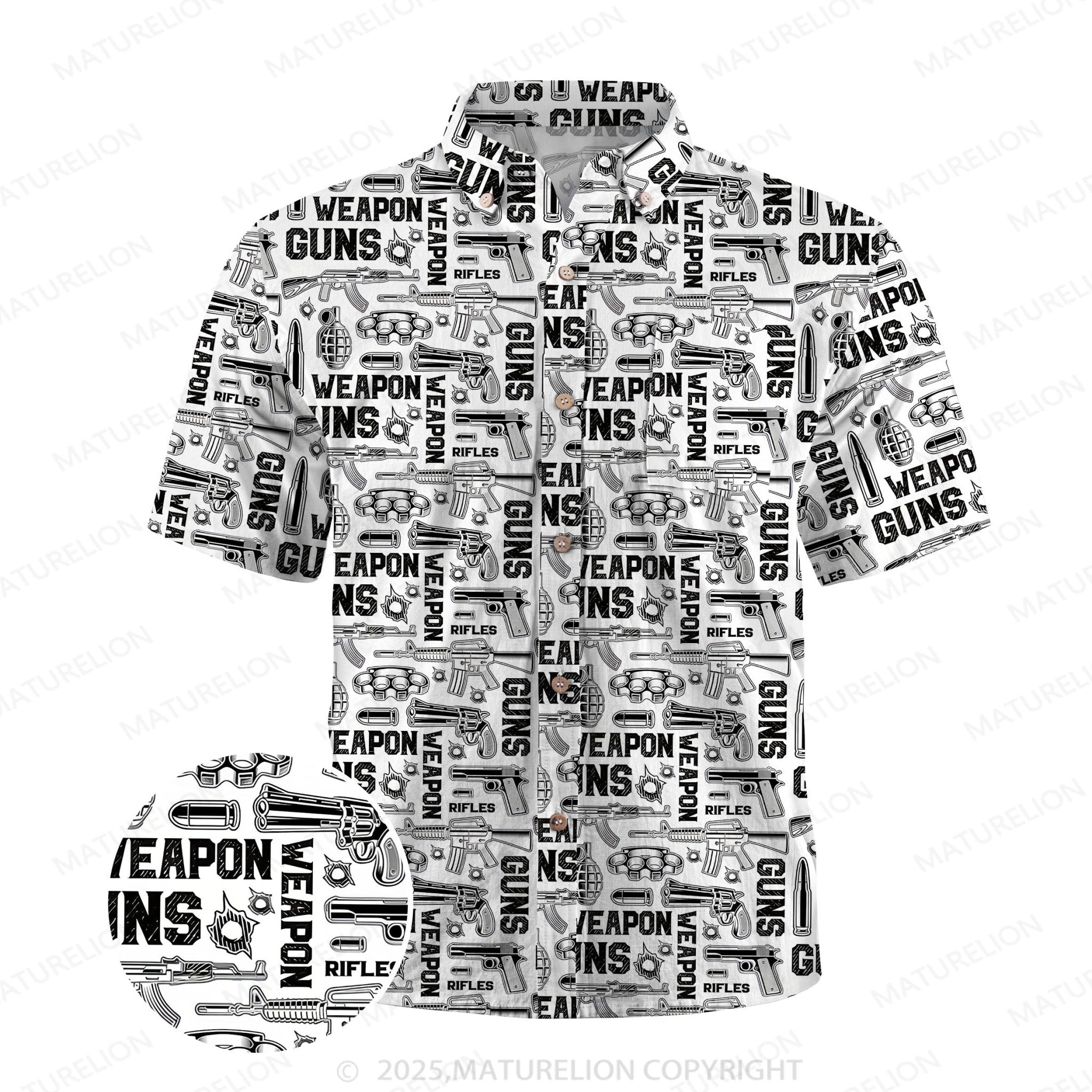 Maturelion Tropical Breeze Button Up Shirt