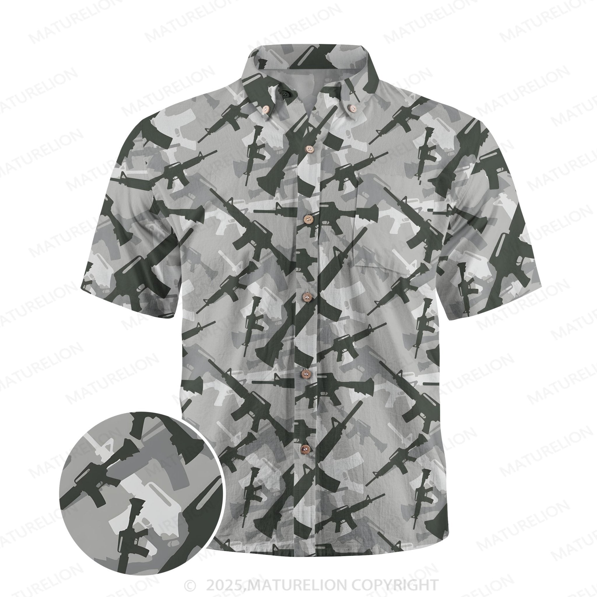 Maturelion Island Dream Button Up Shirt
