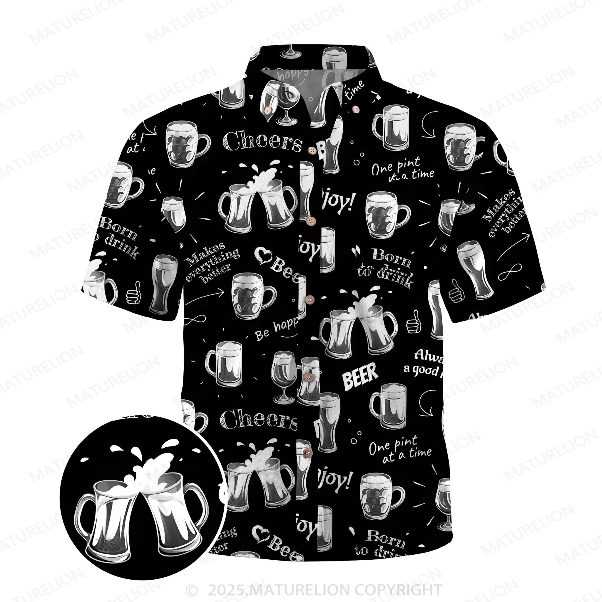 Maturelion Cool Tropics Button Up Shirt