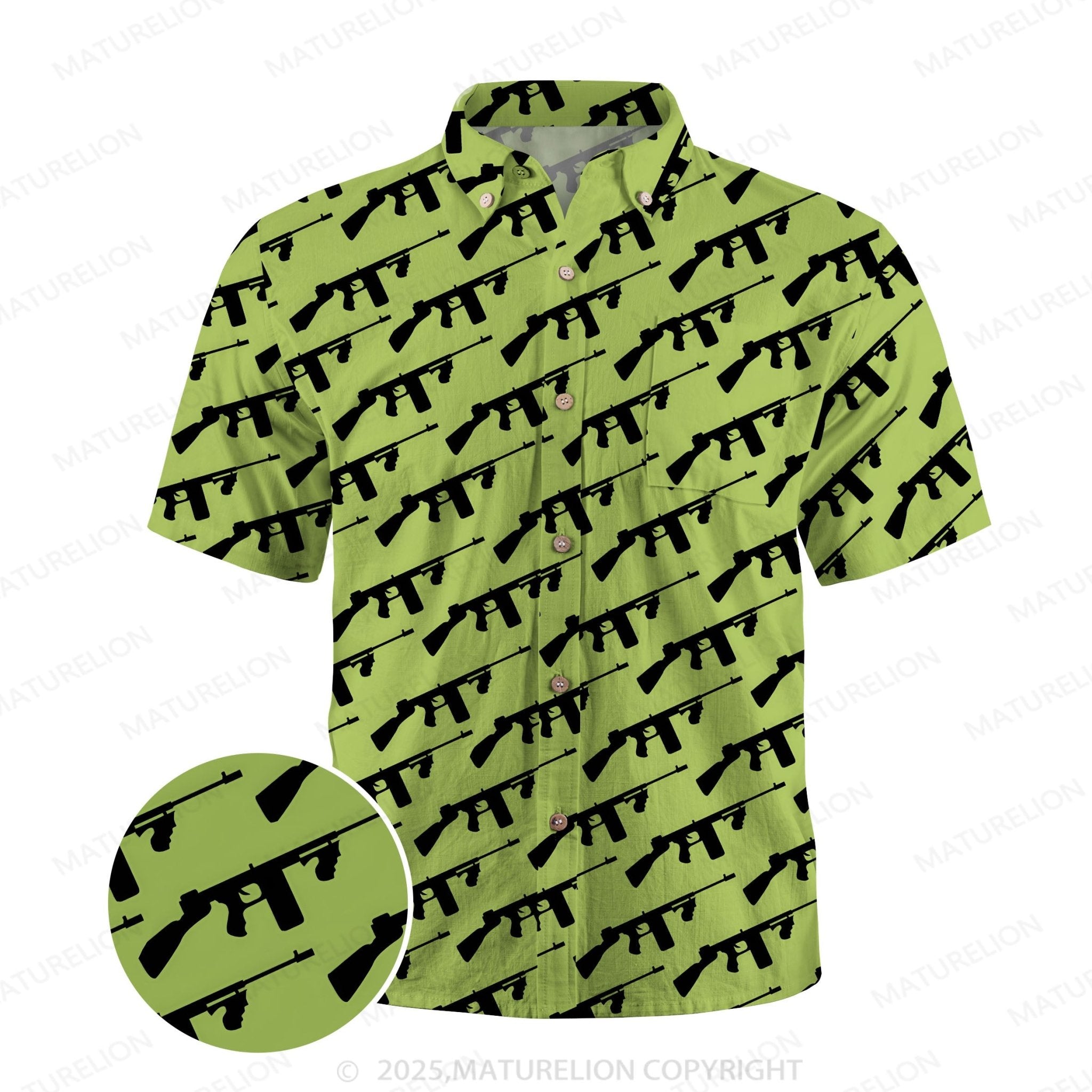 Maturelion Aloha Spirit Button Up Shirt