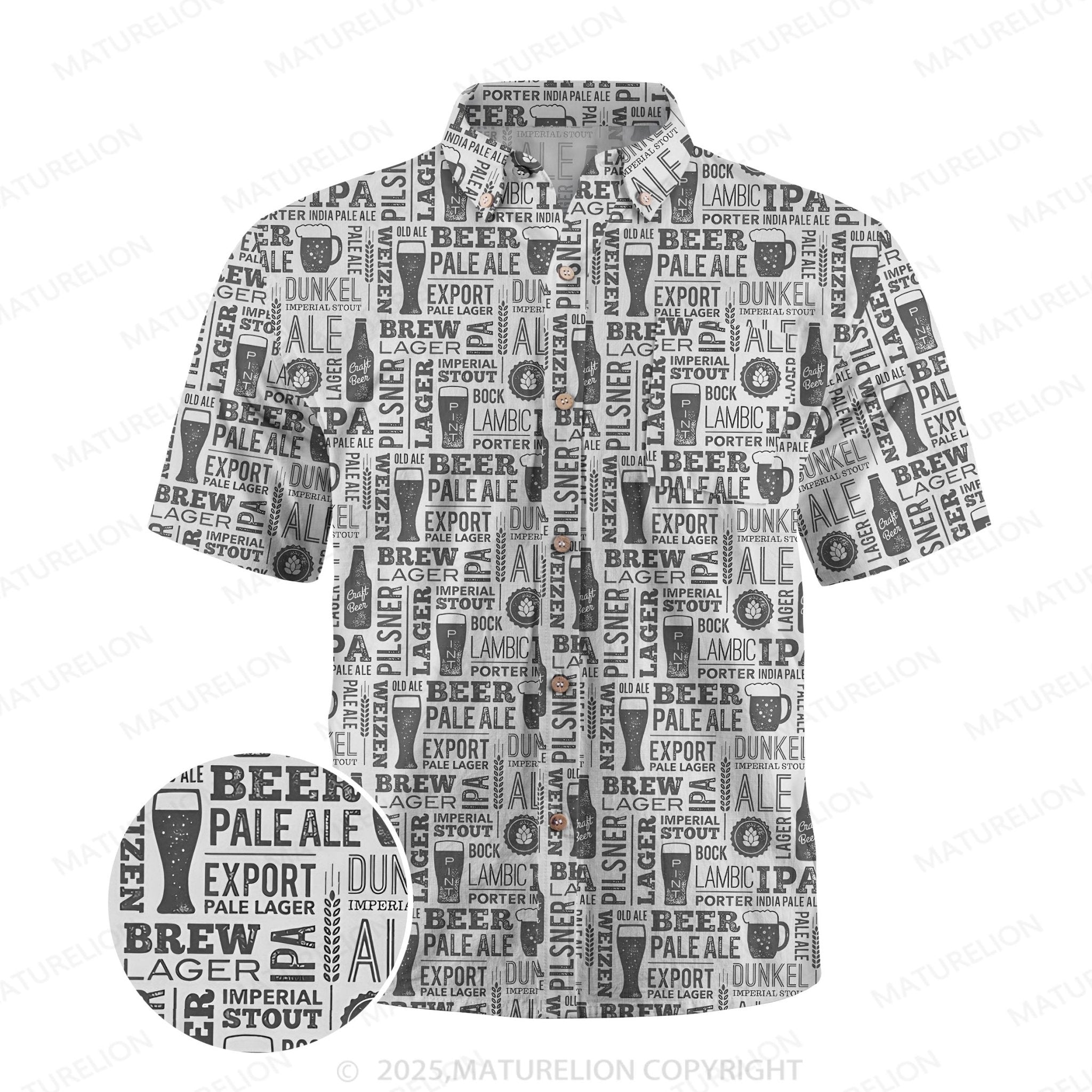 Maturelion Surf and Sand Button Up Shirt