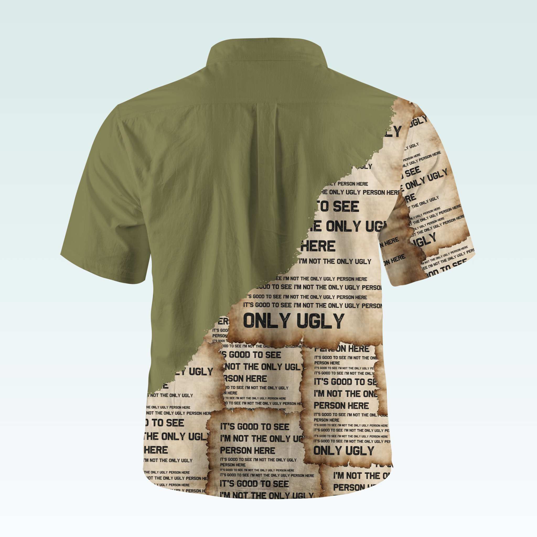 Maturelion Men's Button Pocket ShirtIt's Good To See I'm Not The Only Ugly Person Here Hawaiian Shirt