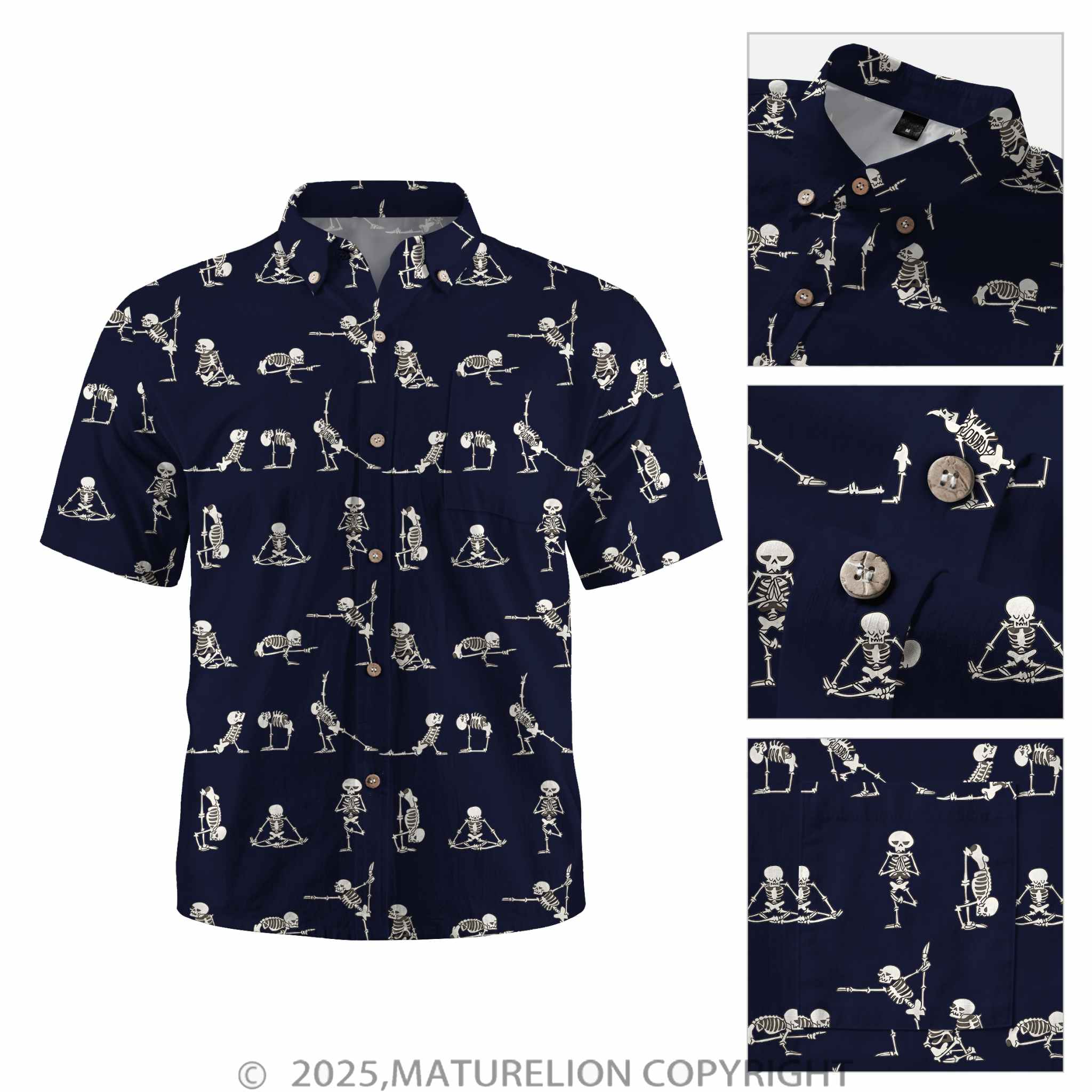 Maturelion Men's Button Pocket ShirtTropical Desires Unleashed Hawaiian Shirt