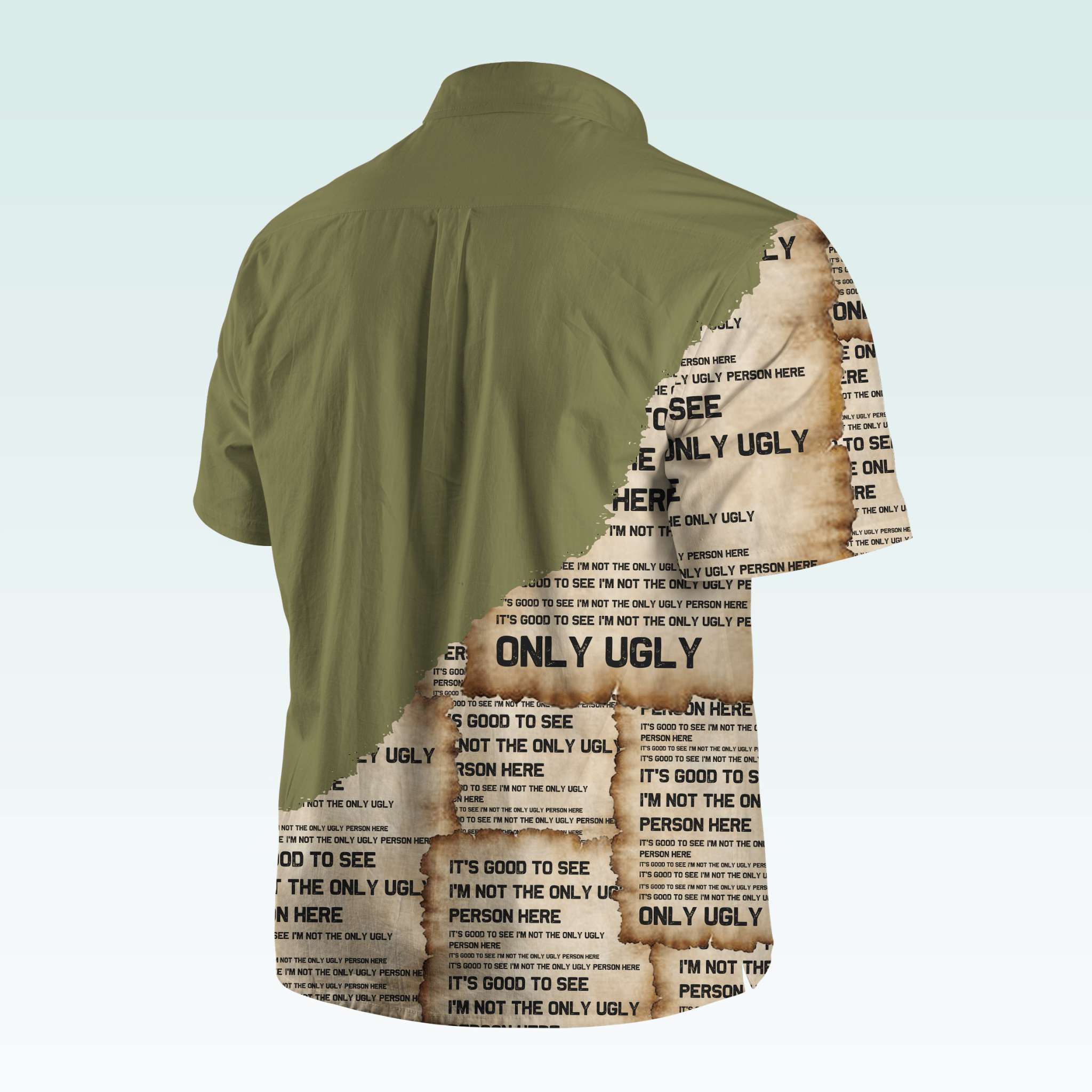 Maturelion Men's Button Pocket ShirtIt's Good To See I'm Not The Only Ugly Person Here Hawaiian Shirt