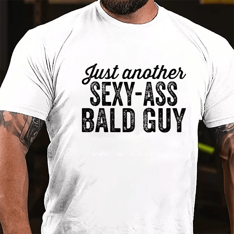 Just Another Sexy-ass Bald Guy Men's Cotton T-shirt-Maturelion
