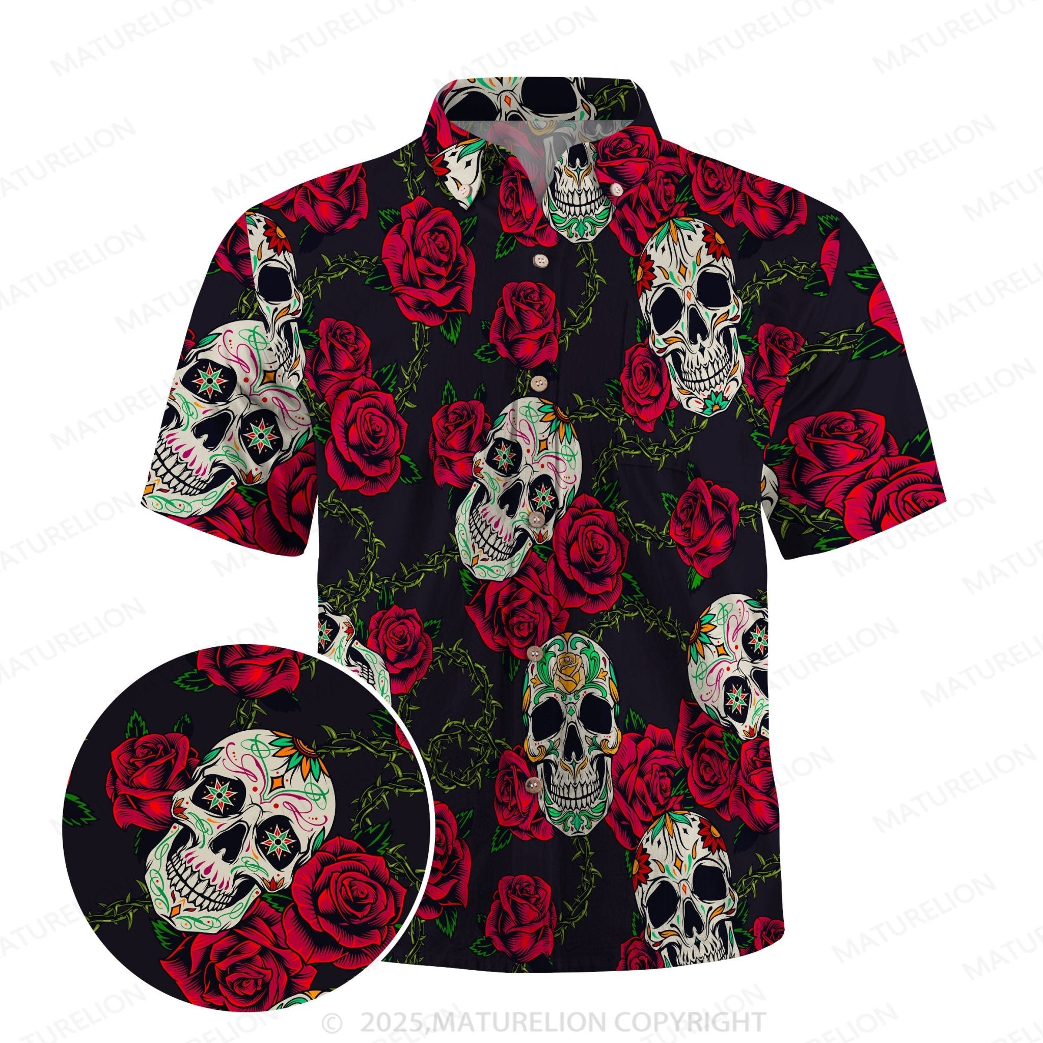 Maturelion Bloom And Death Hawaiian Shirt