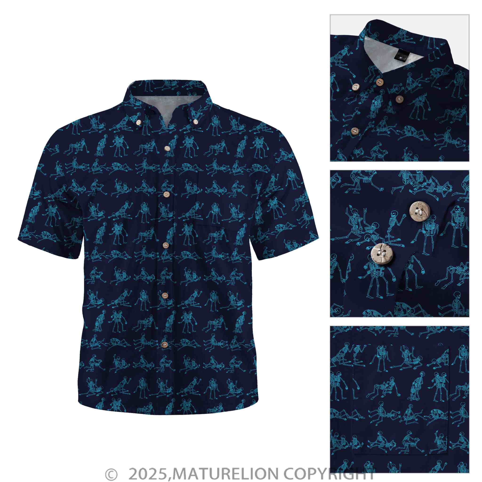 Maturelion Men's Button Pocket ShirtPassion Awaits in Every Breeze Hawaiian Shirt