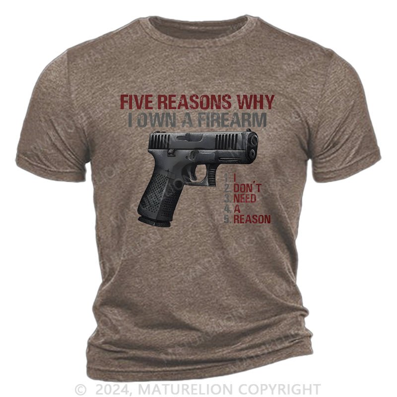 Maturelion I Don't Need A Reason Cotton T-Shirt