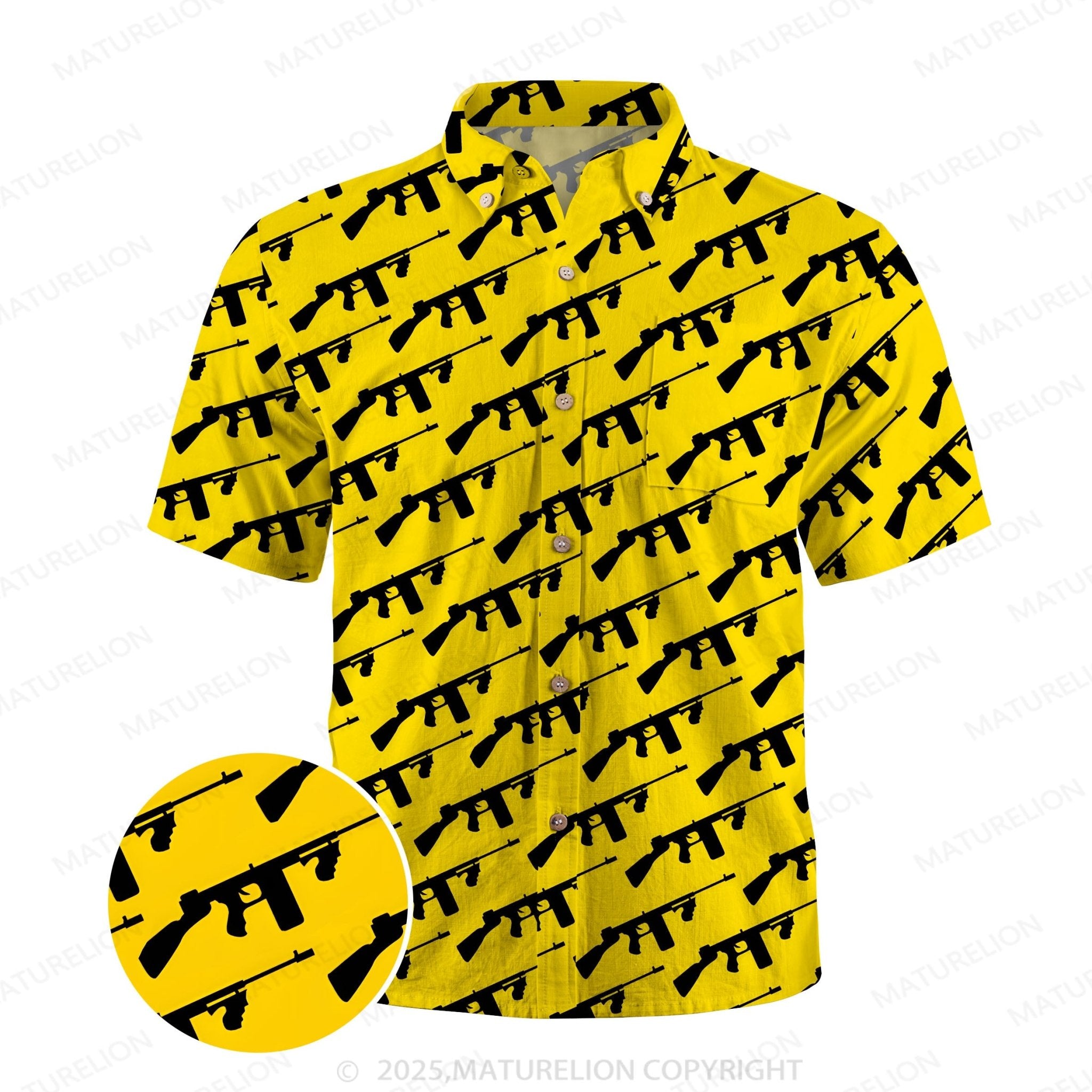 Maturelion Aloha Spirit Button Up Shirt