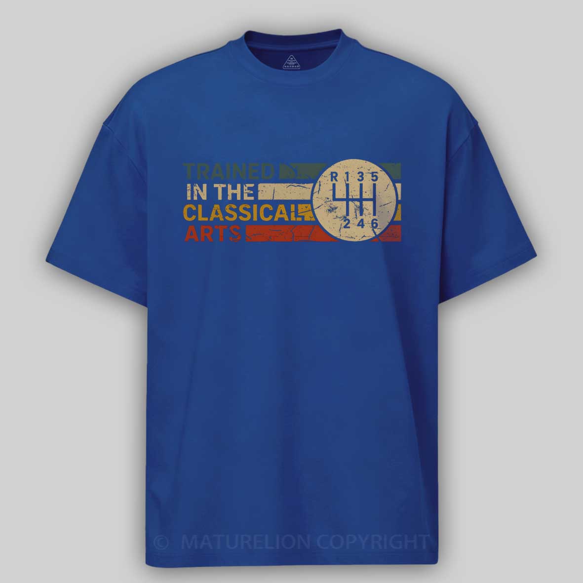 Maturelion TRAINED IN THE CLASSICAL ARTS - GRUNGE RETRO MANUAL Cotton T-shirt