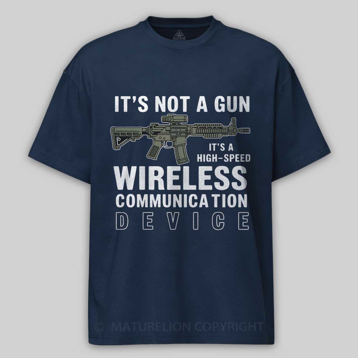 Maturelion Its Not A Gun Meme - Sarcastic Gun Gift -Its Not A Gun Cotton T-shirt