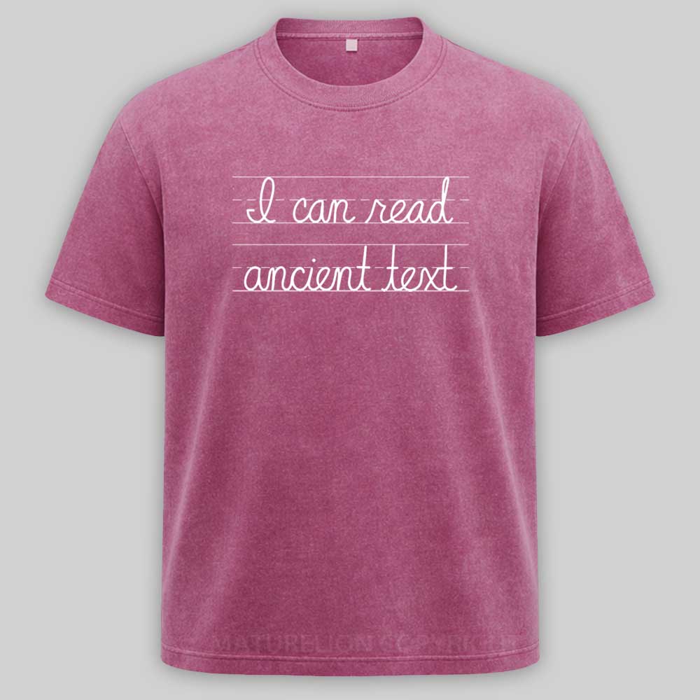 Maturelion Ancient Text Washed T-shirt